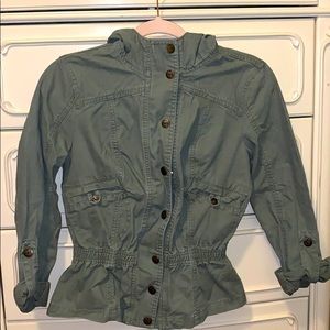 “LAmour” Olive Green Utility Jacket Size M